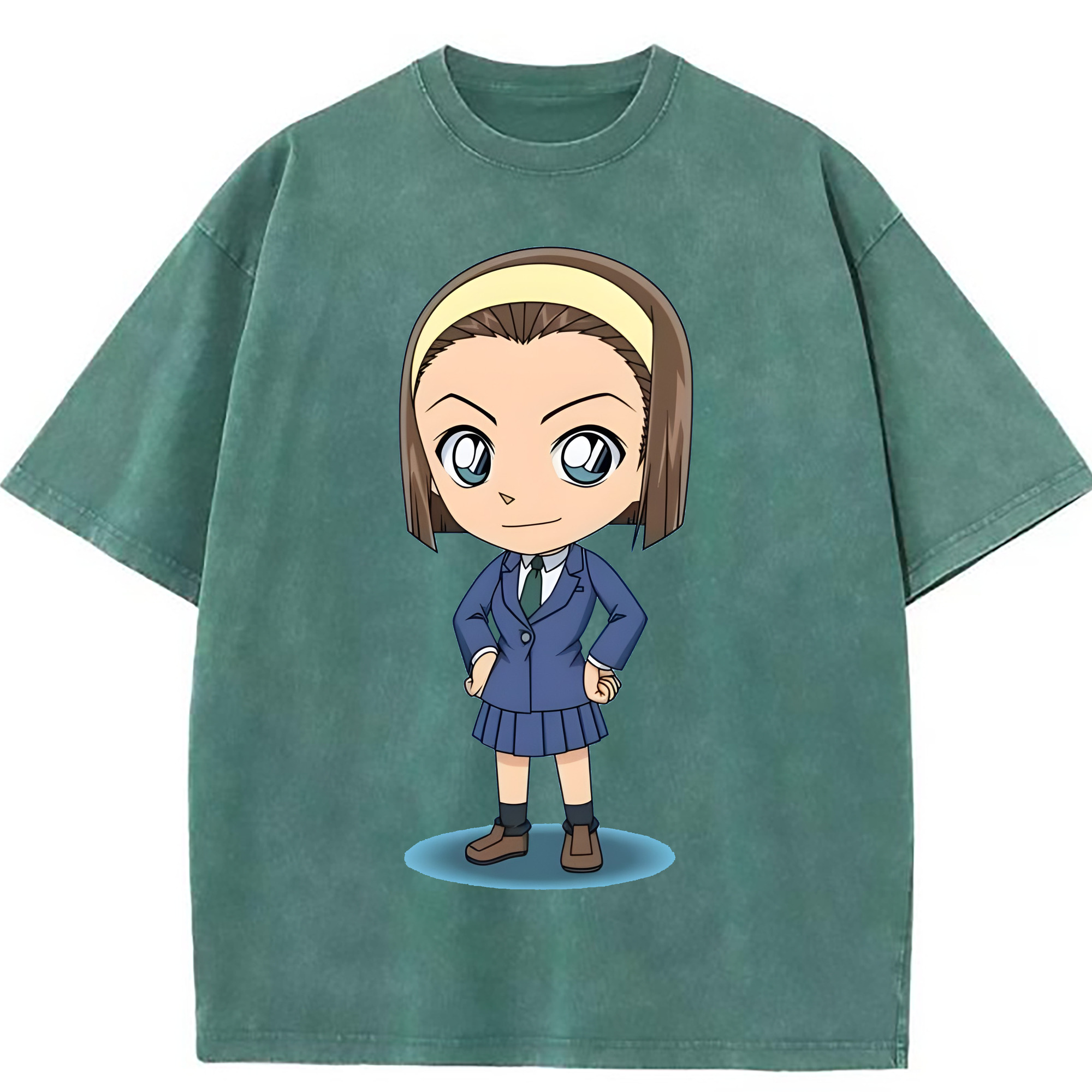 （画像用） 名探偵コナン 吉田 歩美 よしだ あゆみ Detective Conan my Yeager 綿100% ヴィンテージ風 半袖Tシャツ（フロントプリント）